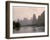 Cruise Boats on Li River Between Guilin and Yangshuo, Guilin, Guangxi Province, China-Angelo Cavalli-Framed Photographic Print