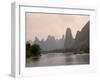 Cruise Boats on Li River Between Guilin and Yangshuo, Guilin, Guangxi Province, China-Angelo Cavalli-Framed Photographic Print