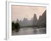 Cruise Boats on Li River Between Guilin and Yangshuo, Guilin, Guangxi Province, China-Angelo Cavalli-Framed Photographic Print