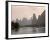 Cruise Boats on Li River Between Guilin and Yangshuo, Guilin, Guangxi Province, China-Angelo Cavalli-Framed Photographic Print