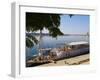 Cruise on the River Nile Between Luxor and Aswan with Dahabieh Type of Boat, the Lazuli, Egypt, Nor-Tuul-Framed Photographic Print