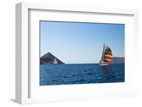 Cruise Sailing of Luxury Yachts.-De Visu-Framed Photographic Print