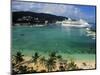 Cruise Ship and Turtle Beach, Ocho Rios, Jamaica-Doug Pearson-Mounted Photographic Print
