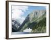 Cruise Ship at Gudvangen, Naeroyfjorden, Unesco World Heritage Site, Western Fiordlands, Norway-Tony Waltham-Framed Photographic Print