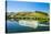 Cruise Ship at Peso Da Regua, Douro Valley, Portugal-phbcz-Stretched Canvas