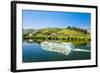 Cruise Ship at Peso Da Regua, Douro Valley, Portugal-phbcz-Framed Photographic Print