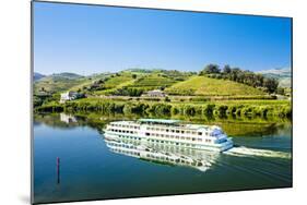 Cruise Ship at Peso Da Regua, Douro Valley, Portugal-phbcz-Mounted Photographic Print