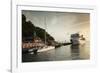 Cruise ship at port, Kingstown, Saint Vincent Island, Saint Vincent And The Grenadines-null-Framed Photographic Print