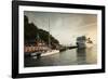 Cruise ship at port, Kingstown, Saint Vincent Island, Saint Vincent And The Grenadines-null-Framed Photographic Print