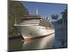Cruise Ship Berthed at Flaams, Fjordland, Norway, Scandinavia, Europe-James Emmerson-Mounted Photographic Print