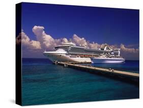 Cruise Ship, Cozumel, Mexico-Walter Bibikow-Stretched Canvas