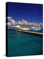 Cruise Ship, Cozumel, Mexico-Walter Bibikow-Stretched Canvas