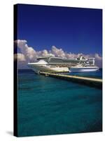 Cruise Ship, Cozumel, Mexico-Walter Bibikow-Stretched Canvas