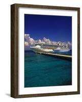 Cruise Ship, Cozumel, Mexico-Walter Bibikow-Framed Photographic Print