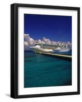 Cruise Ship, Cozumel, Mexico-Walter Bibikow-Framed Photographic Print