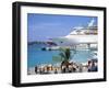 Cruise Ship, Dockside, Nassau, Bahamas, West Indies, Central America-J Lightfoot-Framed Premium Photographic Print