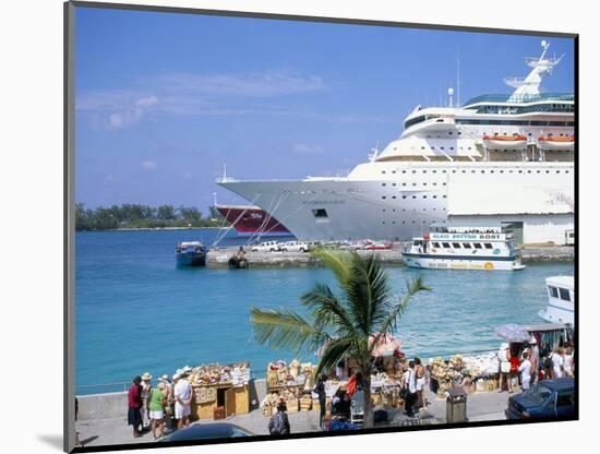 Cruise Ship, Dockside, Nassau, Bahamas, West Indies, Central America-J Lightfoot-Mounted Photographic Print