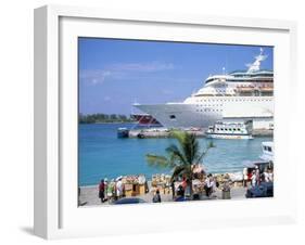 Cruise Ship, Dockside, Nassau, Bahamas, West Indies, Central America-J Lightfoot-Framed Photographic Print