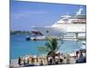 Cruise Ship, Dockside, Nassau, Bahamas, West Indies, Central America-J Lightfoot-Mounted Photographic Print