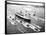 Cruise Ship Entering New York's Harbor-Charles Rotkin-Framed Stretched Canvas