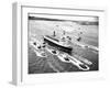 Cruise Ship Entering New York's Harbor-Charles Rotkin-Framed Premium Photographic Print