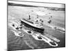 Cruise Ship Entering New York's Harbor-Charles Rotkin-Mounted Premium Photographic Print