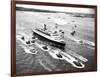 Cruise Ship Entering New York's Harbor-Charles Rotkin-Framed Photographic Print