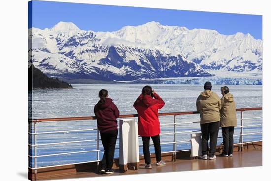 Cruise Ship, Hubbard Glacier, Disenchantment Bay, Alaska, United States of America, North America-null-Stretched Canvas