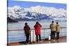 Cruise Ship, Hubbard Glacier, Disenchantment Bay, Alaska, United States of America, North America-null-Stretched Canvas