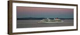 Cruise ship in Atlantic ocean, Bar Harbor, Mount Desert Island, Hancock County, Maine, USA-null-Framed Photographic Print