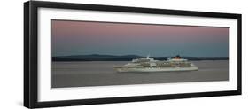 Cruise ship in Atlantic ocean, Bar Harbor, Mount Desert Island, Hancock County, Maine, USA-null-Framed Photographic Print