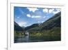 Cruise Ship in Geirangerfjord, UNESCO World Heritage Site, Norway, Scandinavia, Europe-Sergio Pitamitz-Framed Photographic Print