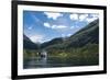 Cruise Ship in Geirangerfjord, UNESCO World Heritage Site, Norway, Scandinavia, Europe-Sergio Pitamitz-Framed Photographic Print