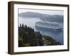 Cruise Ship Moored Near Lokrum Island, Near Dubrovnik, Dalmatia, Croatia, Europe-Martin Child-Framed Photographic Print