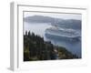 Cruise Ship Moored Near Lokrum Island, Near Dubrovnik, Dalmatia, Croatia, Europe-Martin Child-Framed Photographic Print