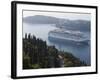 Cruise Ship Moored Near Lokrum Island, Near Dubrovnik, Dalmatia, Croatia, Europe-Martin Child-Framed Photographic Print
