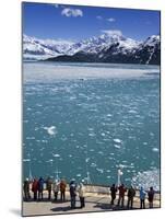 Cruise Ship Near Hubbard Glacier, Yakutat Bay, Gulf of Alaska, Southeast Alaska, USA-Richard Cummins-Mounted Photographic Print