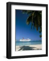 Cruise Ship, Ocho Rios, Jamaica, West Indies, Central America-Sergio Pitamitz-Framed Premium Photographic Print