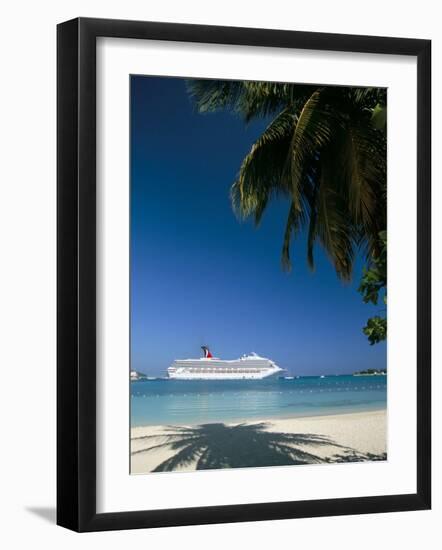 Cruise Ship, Ocho Rios, Jamaica, West Indies, Central America-Sergio Pitamitz-Framed Photographic Print