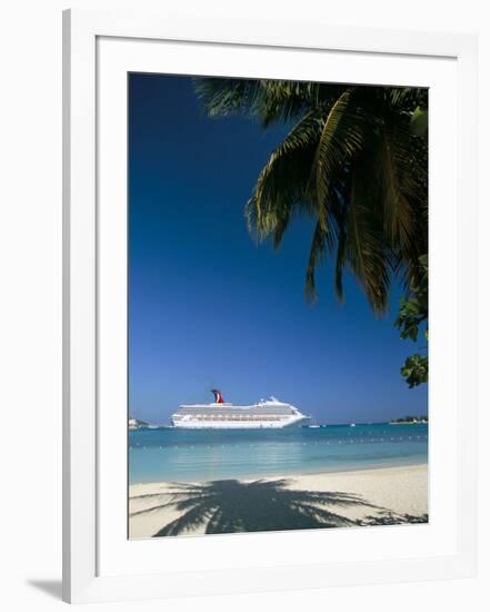 Cruise Ship, Ocho Rios, Jamaica, West Indies, Central America-Sergio Pitamitz-Framed Photographic Print