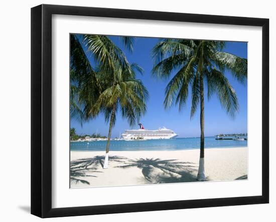 Cruise Ship, Ocho Rios, Jamaica, West Indies, Central America-Sergio Pitamitz-Framed Photographic Print