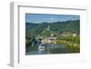 Cruise Ship Passes Cochem Castle, Cochem, Moselle Valley, Rhineland-Palatinate, Germany, Europe-Michael Runkel-Framed Photographic Print