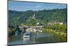 Cruise Ship Passes Cochem Castle, Cochem, Moselle Valley, Rhineland-Palatinate, Germany, Europe-Michael Runkel-Mounted Photographic Print