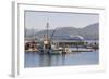 Cruise Ship Passing Harbour, Alert Bay, British Columbia, Canada, North America-Michael DeFreitas-Framed Photographic Print