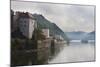 Cruise Ship Passing on the River Danube in the Early Morning Mist, Passau, Bavaria, Germany, Europe-Michael Runkel-Mounted Photographic Print