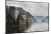 Cruise Ship Passing on the River Danube in the Early Morning Mist, Passau, Bavaria, Germany, Europe-Michael Runkel-Mounted Photographic Print