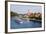 Cruise Ship Passing on the River Danube, Passau, Bavaria, Germany, Europe-Michael Runkel-Framed Photographic Print