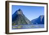 Cruise Ship Passing Through Milford Sound, Fiordland National Park, South Island-Michael Runkel-Framed Photographic Print