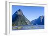 Cruise Ship Passing Through Milford Sound, Fiordland National Park, South Island-Michael Runkel-Framed Photographic Print