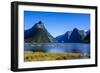 Cruise Ship Passing Through Milford Sound-Michael-Framed Photographic Print